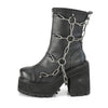 ASSAULT-66 Plateau Stiefel mit Kette Schwarz von DemoniaCult – Ansicht 3