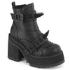 ASSAULT-72 Plateau Stiefeletten Schwarz Matt von DemoniaCult