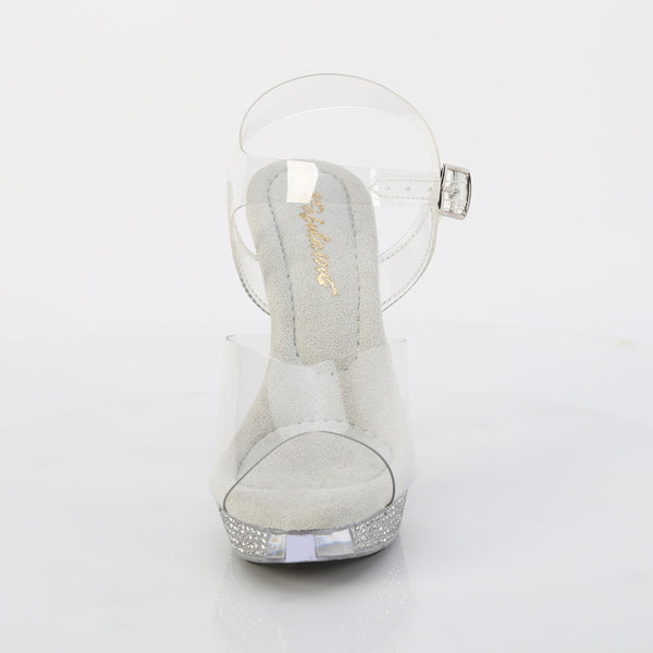 ATHENA-508 Plateau Sandaletten Transparent von Fabulicious – Ansicht 2