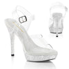 ATHENA-508 Plateau Sandaletten Transparent von Fabulicious
