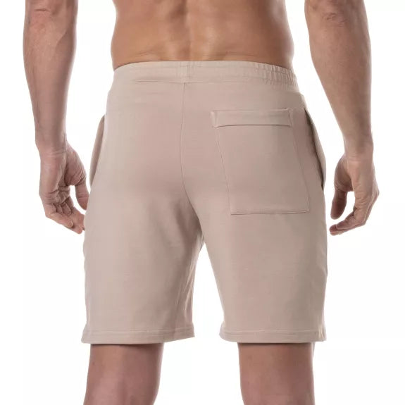 Herren Shorts Bamboo mit Reißverschlusstaschen - weich & atmungsaktiv, Beige | TOF Paris