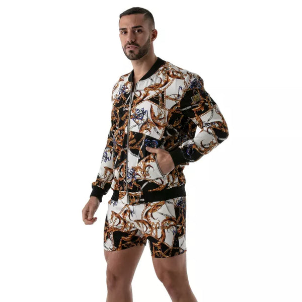 Musterhafte provokante Weste mit edlem Barockdesign von TOF Paris – Ansicht 5