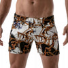 Gemusterte figurbetonte Shorts mit tiefem Bund und Push Up Effekt von TOF Paris – Ansicht 2