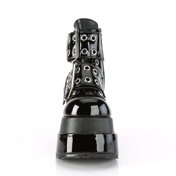 BEAR-104 Plateau Stiefeletten - Schwarz Lack von DemoniaCult – Ansicht 2