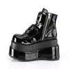 BEAR-104 Plateau Stiefeletten - Schwarz Lack von DemoniaCult – Ansicht 3