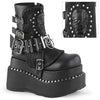 BEAR-150 Plateau Stiefeletten Schwarz Matt von DemoniaCult