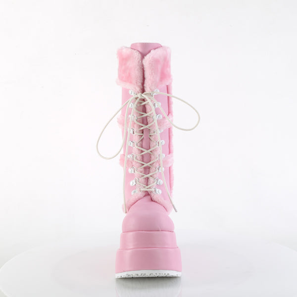BEAR-202 Plateau Stiefel - Rosa Matt von DemoniaCult – Ansicht 2