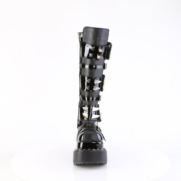 BEAR-215 Plateau Stiefel - Schwarz Lack von DemoniaCult – Ansicht 2