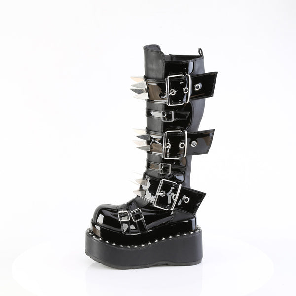 BEAR-215 Plateau Stiefel - Schwarz Lack von DemoniaCult – Ansicht 3