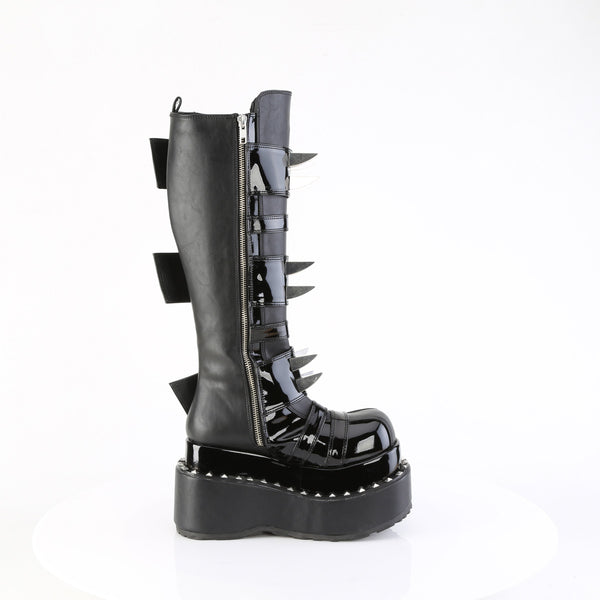 BEAR-215 Plateau Stiefel - Schwarz Lack von DemoniaCult – Ansicht 5