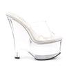 BEAU-601 Plateau Pantoletten Transparent von Pleaser – Ansicht 5