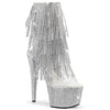 BEJEWELED-1017RSF-7 Plateau Stiefeletten - PVC/Silber von Pleaser
