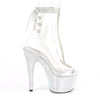 BEJEWELED-1018C-2RS Plateau Stiefeletten Transparent/Glitter von Pleaser – Ansicht 5