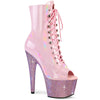 BEJEWELED-1021-7 Plateau Stiefeletten Pink von Pleaser
