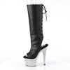 BEJEWELED-2018-7 Plateau Stiefel - Schwarz Matt von Pleaser – Ansicht 3