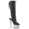 BEJEWELED-2018-7 Plateau Stiefel - Schwarz Matt von Pleaser