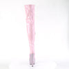 BEJEWELED-3000-7 Plateau Overknee Stiefel Rosa Glitzer Lack Holo Strass von Pleaser – Ansicht 4