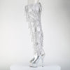 BEJEWELED-3017HG-RSF Overknee Plateau Stiefel mit Strass in silber von Pleaser – Ansicht 3