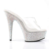 BEJEWELED-601DM Plateau Pantoletten - Silber von Pleaser – Ansicht 5