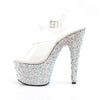 BEJEWELED-708MS Plateau Sandaletten Silber von Pleaser – Ansicht 3