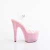 BEJEWELED-708RRS - Plateau High Heel Sandaletten - Pink mit Strass von Pleaser – Ansicht 5