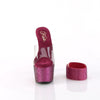 BEJEWELED-712RS Plateau Pantoletten Lila Glitzer Strass von Pleaser – Ansicht 2