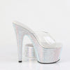 BEJEWELED-712RS Plateau Pantoletten Glitzer | Pleaser
