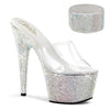 BEJEWELED-712RS Plateau Pantoletten Glitzer | Pleaser