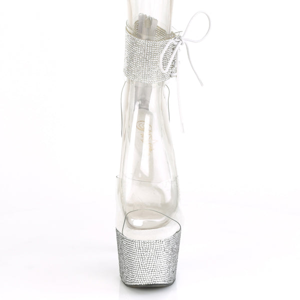 BEJEWELED-724RS Plateau Sandaletten Glitzer von Pleaser – Ansicht 2
