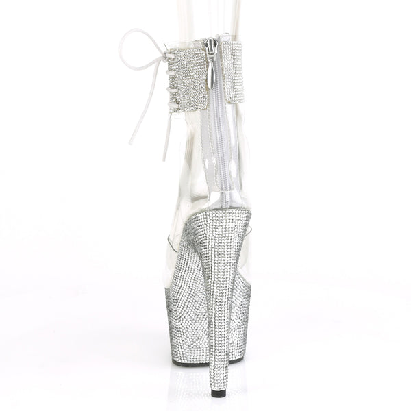 BEJEWELED-724RS Plateau Sandaletten Glitzer von Pleaser – Ansicht 4