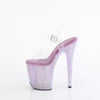 BEJEWELED-808RRS - Plateau High Heel Sandaletten - Lila/Flieder mit Strass von Pleaser – Ansicht 3