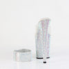 BEJEWELED-812RS Plateau Pantoletten Silber Glitzer von Pleaser – Ansicht 4