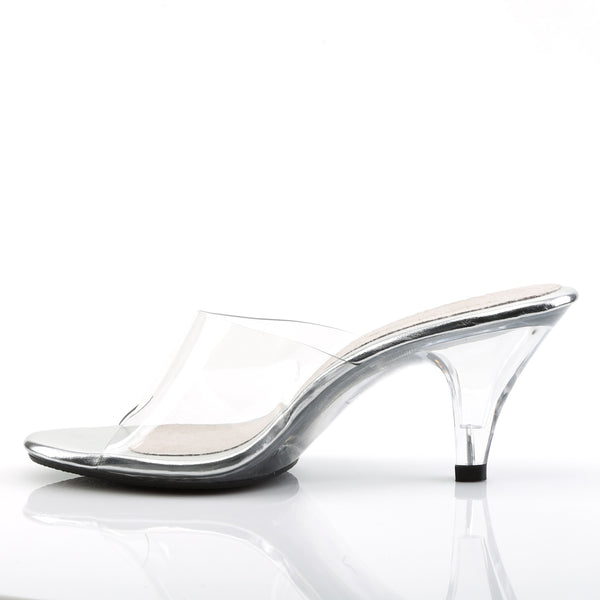 BELLE-301 Pantoletten Transparent | Fabulicious SALE