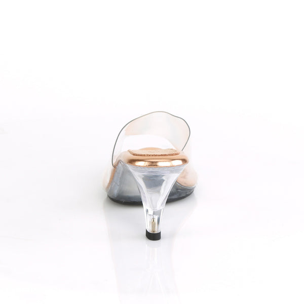 BELLE-301 Plateau Pantoletten schwarz | Fabulicious