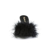BELLE-301F Pantoletten - Schwarz | Fabulicious SALE