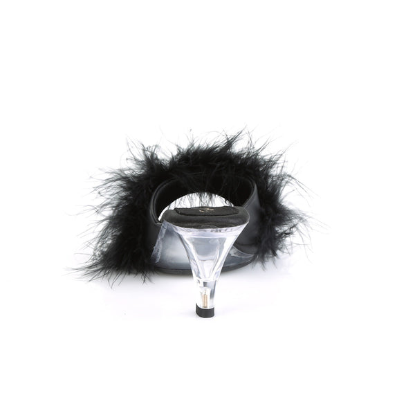 BELLE-301F Pantoletten - Schwarz | Fabulicious SALE