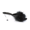 BELLE-301F Pantoletten - Schwarz | Fabulicious SALE