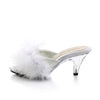BELLE-301F Pantoletten Weiß von Fabulicious – Ansicht 3