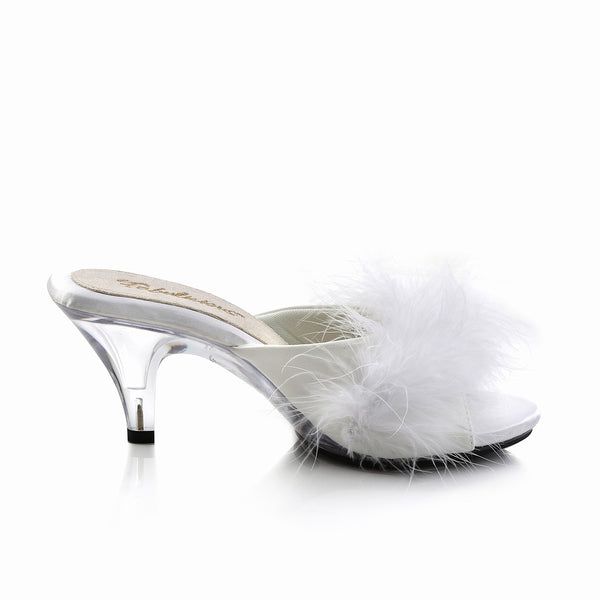 BELLE-301F Pantoletten Weiß von Fabulicious – Ansicht 5