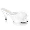 BELLE-301F Pantoletten Weiß von Fabulicious