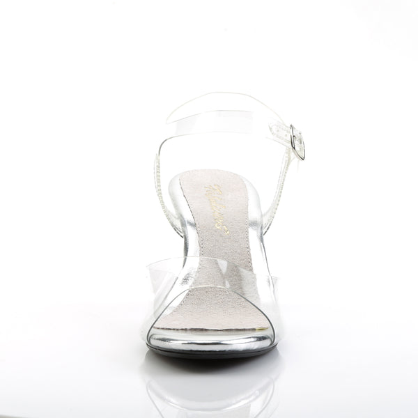 BELLE-308 Sandaletten Transparent | Fabulicious