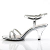 BELLE-316 Sandaletten Silber Glitzer | Fabulicious SALE