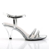 BELLE-316 Sandaletten Silber Glitzer | Fabulicious SALE