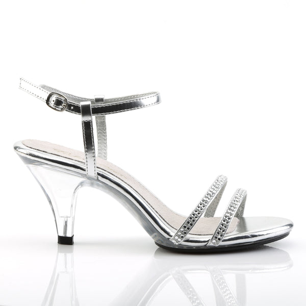 BELLE-316 Sandaletten Silber Glitzer | Fabulicious SALE