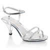 BELLE-316 Sandaletten Silber Glitzer | Fabulicious SALE
