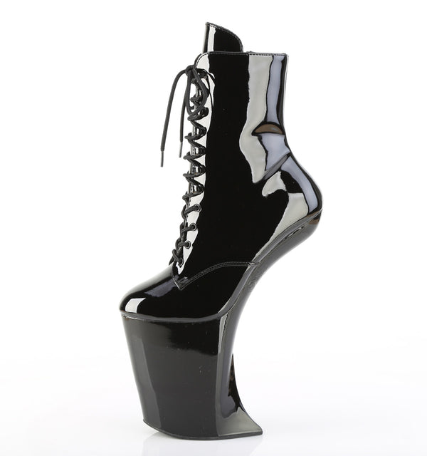BEWITCHED-1020 Plateau Stiefeletten - Schwarz Lack von Pleaser – Ansicht 3