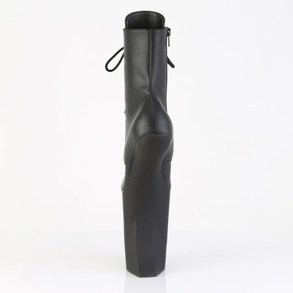 BEWITCHED-1020 Plateau Pony Stiefeletten - Schwarz Matt von Pleaser – Ansicht 4