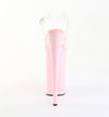 BEYOND-008 Plateau Sandaletten Transparent/Rosa von Pleaser – Ansicht 4