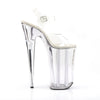 BEYOND-008 Plateau Sandaletten Weiß/Transparent von Pleaser – Ansicht 5