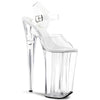 BEYOND-008 Plateau Sandaletten Weiß/Transparent von Pleaser